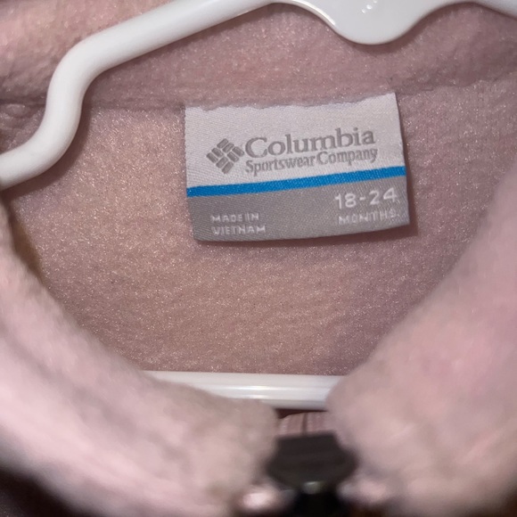 Columbia baby girl fleece zip up jacket - Picture 4 of 4